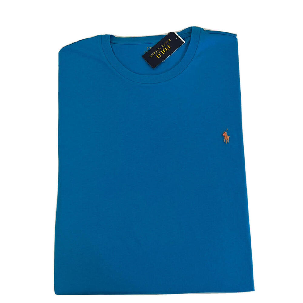 POLO RALPH LAUREN MEN'S CREW-NECK T-SHIRT BIG & TALL SIZE 4XB Blue